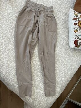 Natural Reflections Elastic Waist Pants - Taupe Gray
